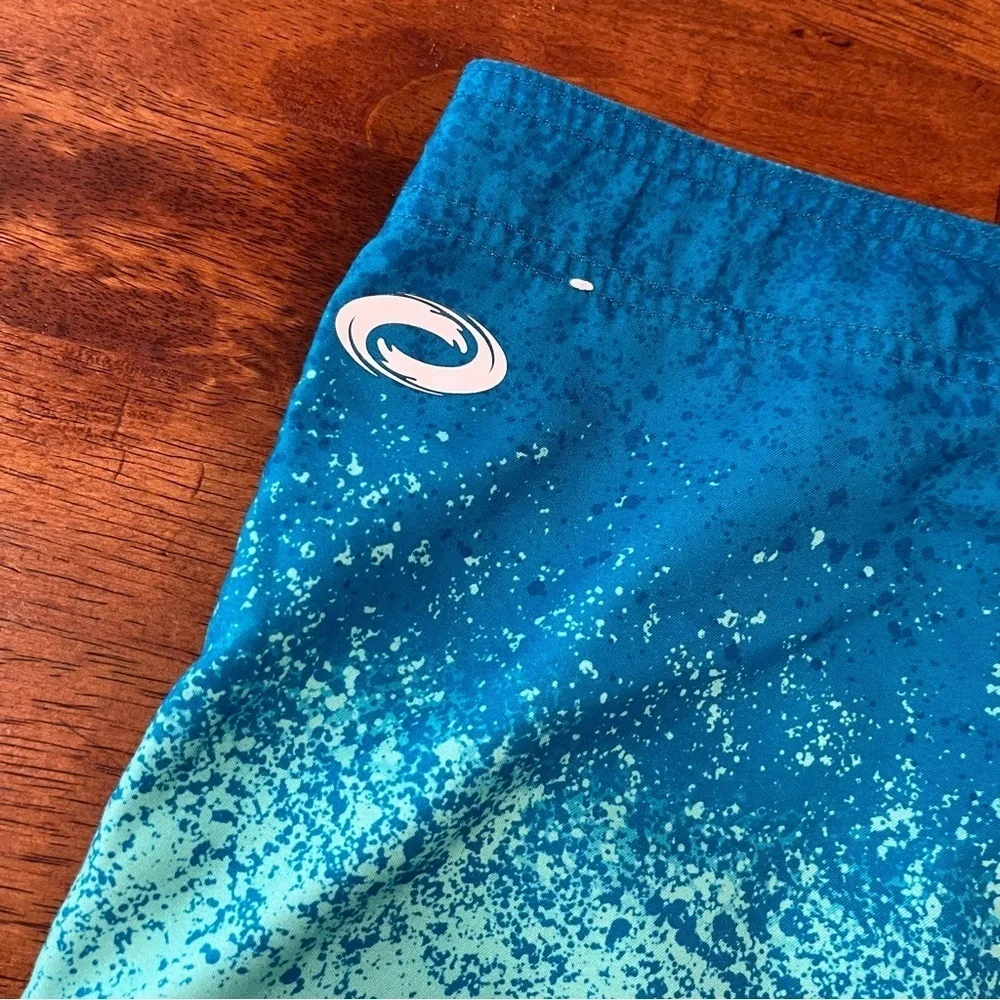 O’rageous boys blue green swim trunks size xl 18-20